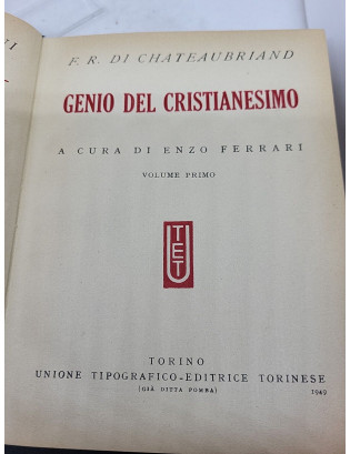 François-René Chateaubriand - Genio del Cristianesimo. Vol. 1