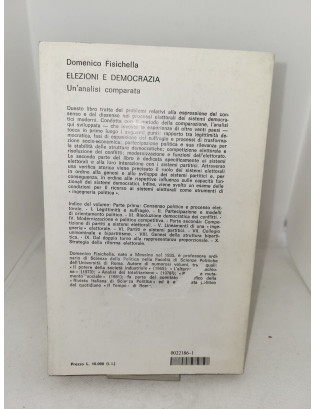 Domenico Fisichella - Elezioni e democrazia - Prima Edizione Il Mulino 1982