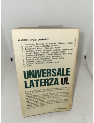 Platone - Opere complete Vol. 7. Minosse, Leggi, Epinomide - Laterza 1971
