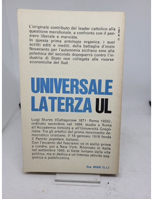 Luigi Sturzo. La battaglia meridionalista - Laterza 1979